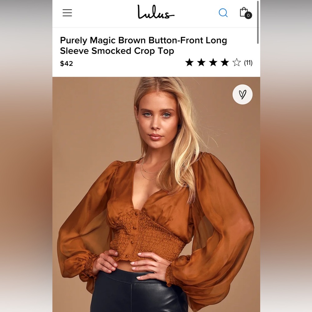 Lulus Smocked Crop Top